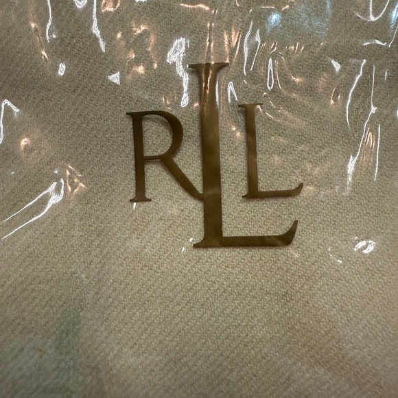 Ralph Lauren Cream Wool King Blanket